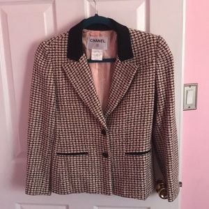 Chanel blazer can be dressed up. Great condition